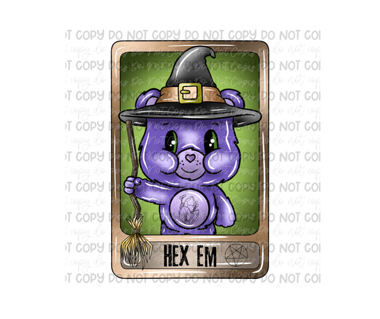 Hex Em card -Ready to Press Transfer