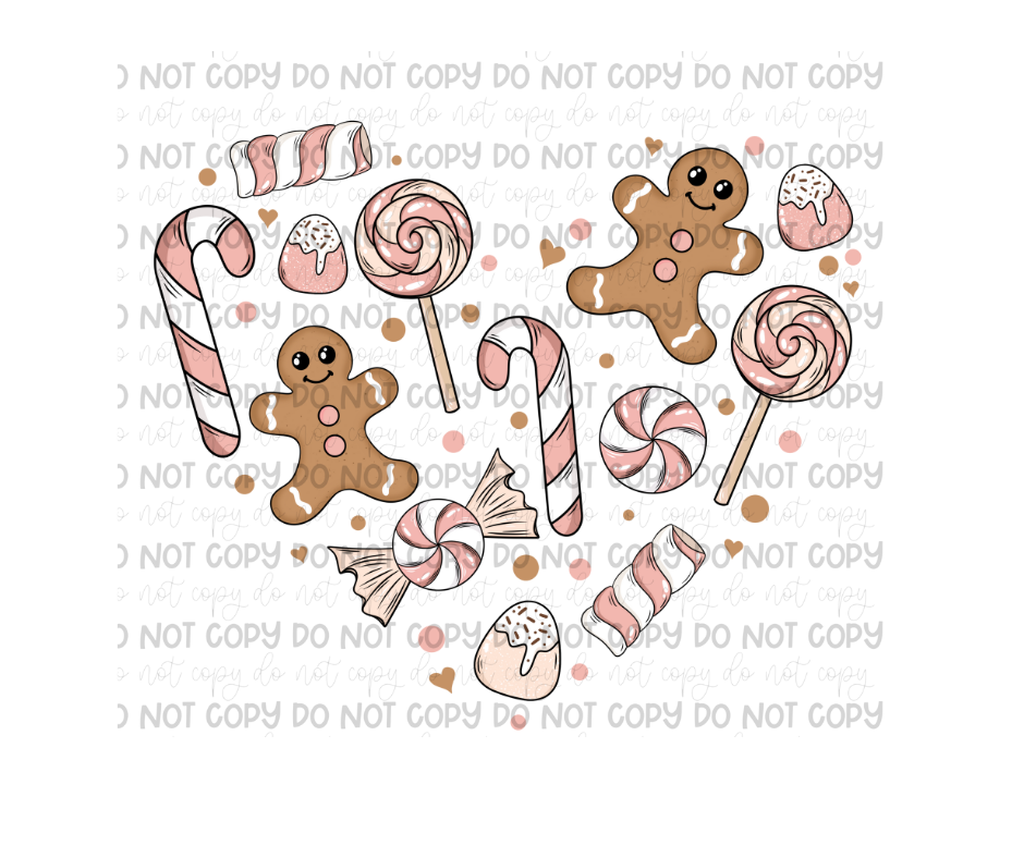 Gingerbread Heart-Ready to Press Transfer