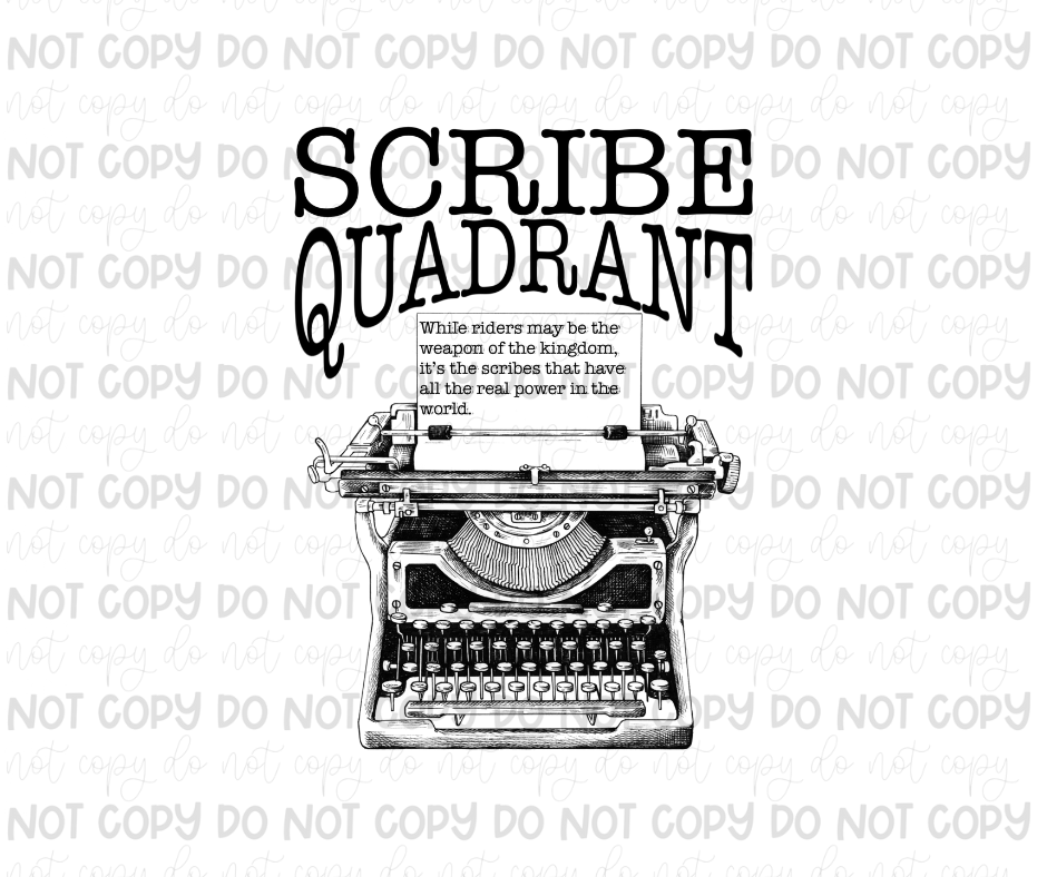 Scribe Quadrant-Ready to Press Transfer