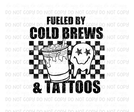 Cold brews & Tattoos-Ready to Press Transfer