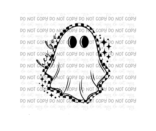 Hey Boo single color-Ready to Press Transfer