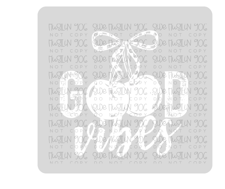 Good Vibes Cherries Single Color-Ready to Press Transfer