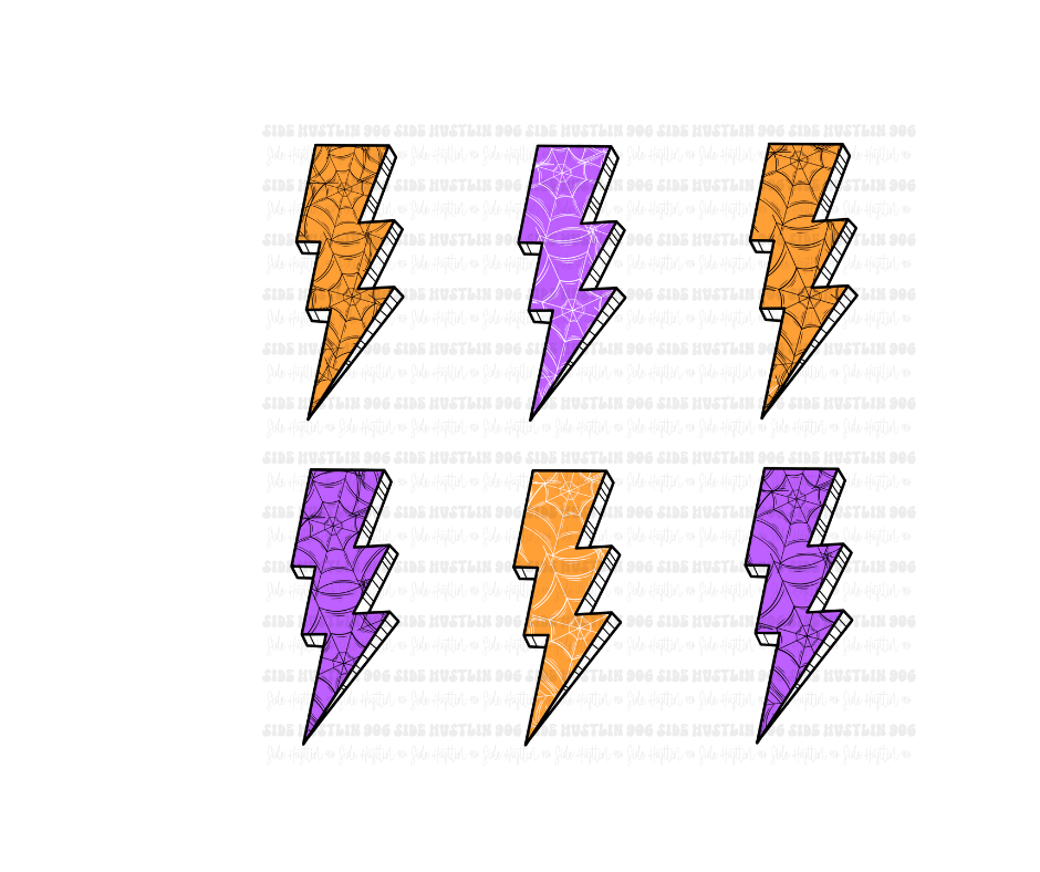 Halloween Bolts-Ready to Press Transfer