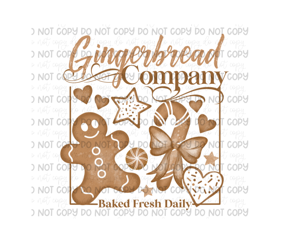 Gingerbread Company-Ready to Press Transfer