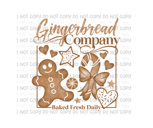 Gingerbread Company-Ready to Press Transfer