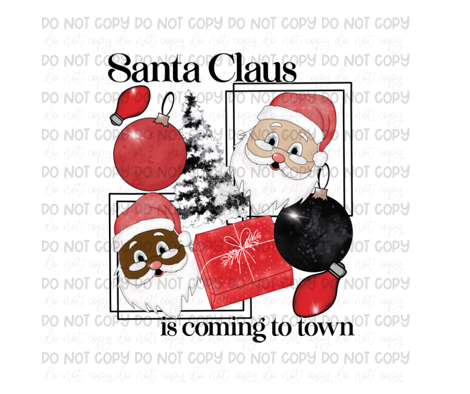 Santa Claus is coming to Town-Ready to Press Transfer