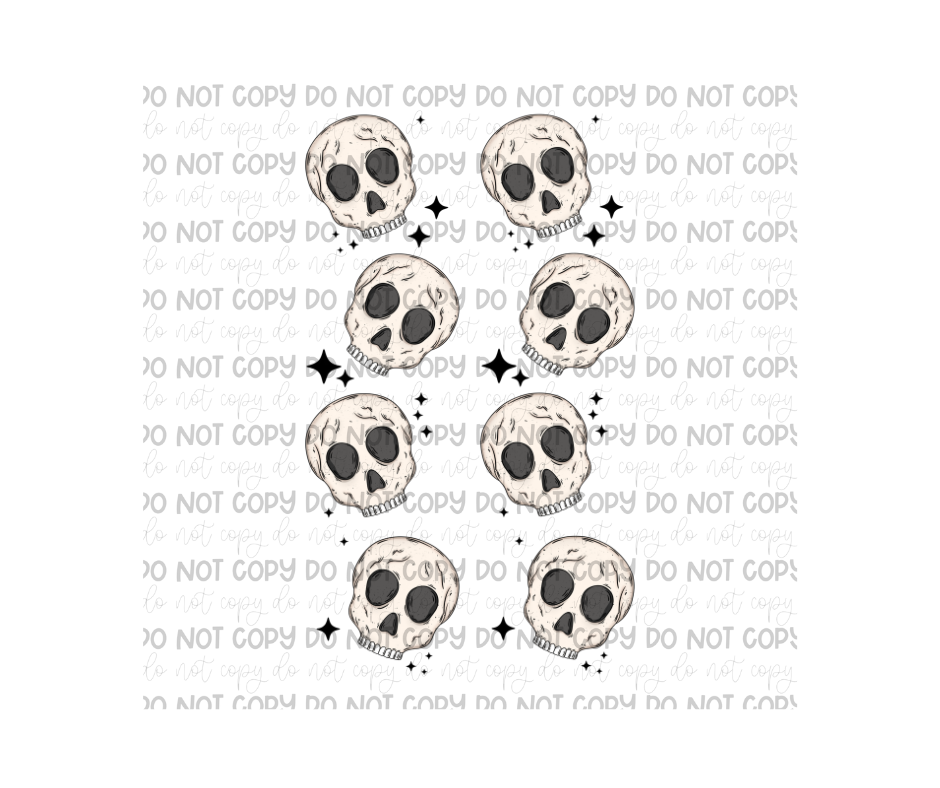 Skulls Sleeves-Ready to Press Transfer