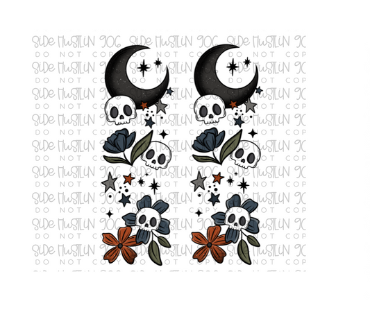 Floral Moon Sleeves-Ready to Press Transfer