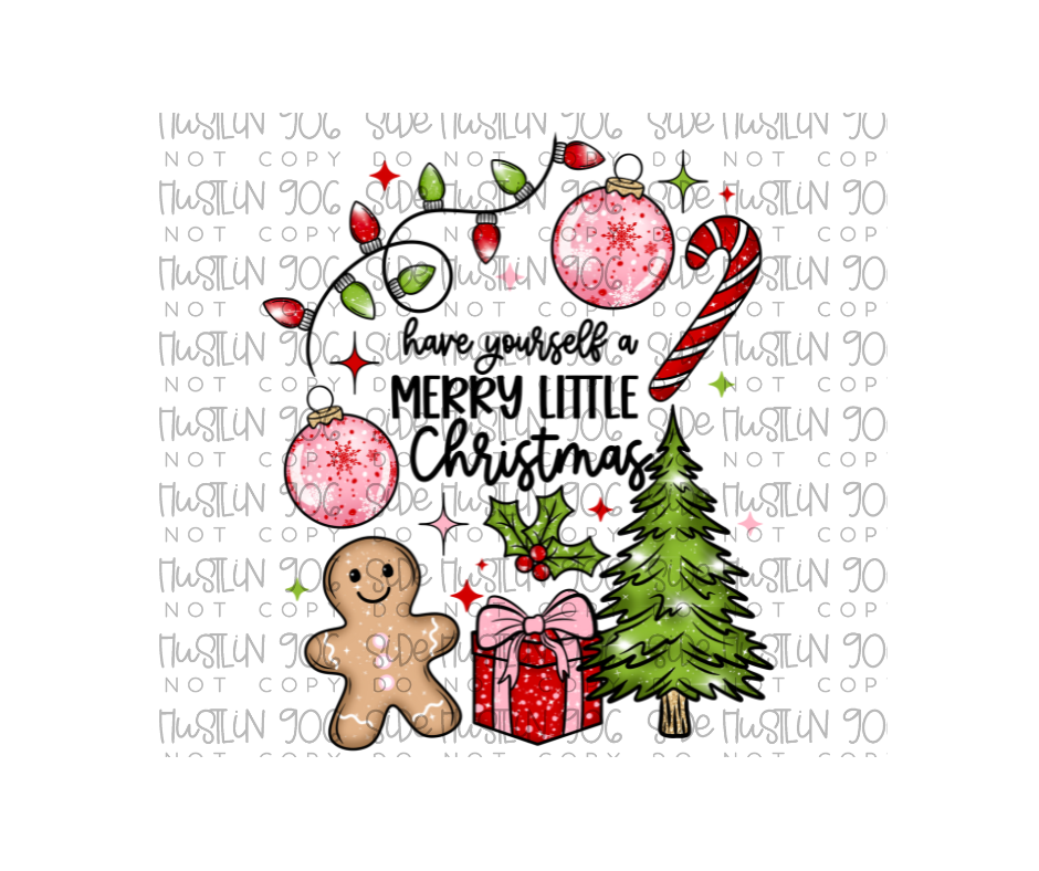 Merry Little Christmas-Ready to Press Transfer
