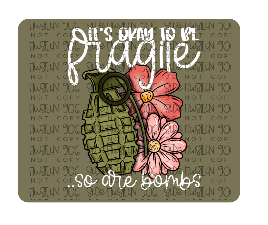 Flower Bomb white-Ready to Press Transfer