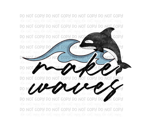 Make waves-Ready to Press Transfer