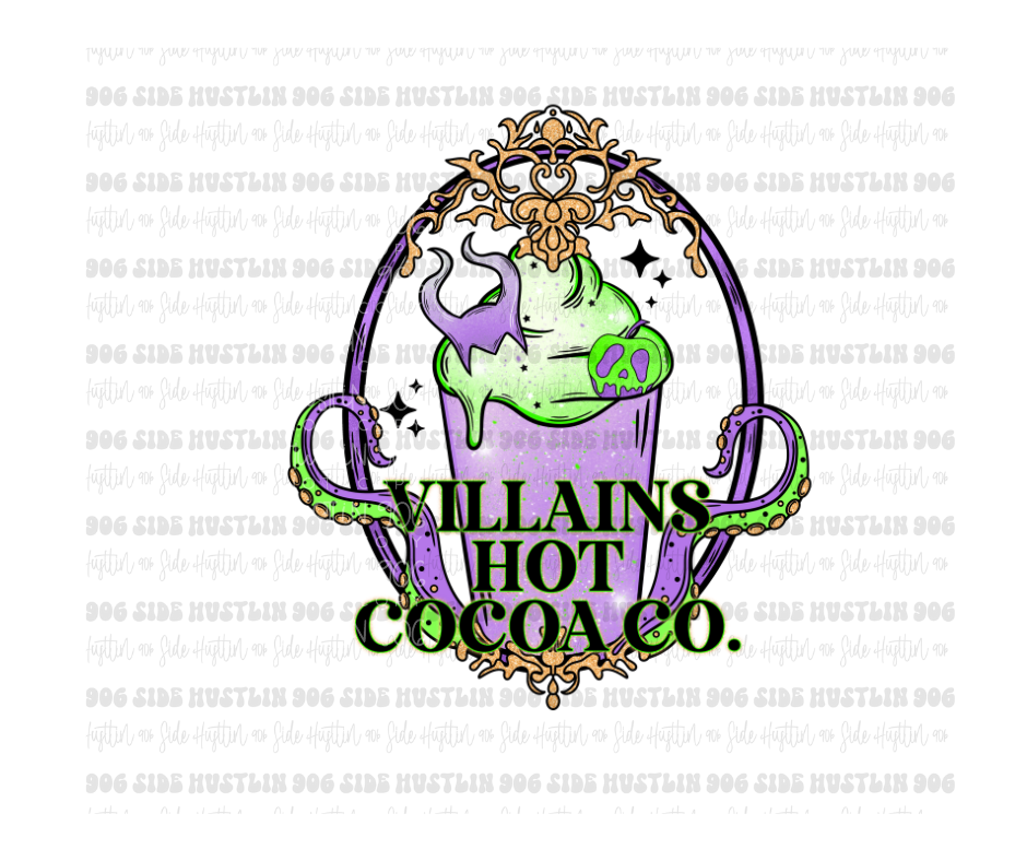 Villian's Hot Cocoa-Ready to Press Transfer