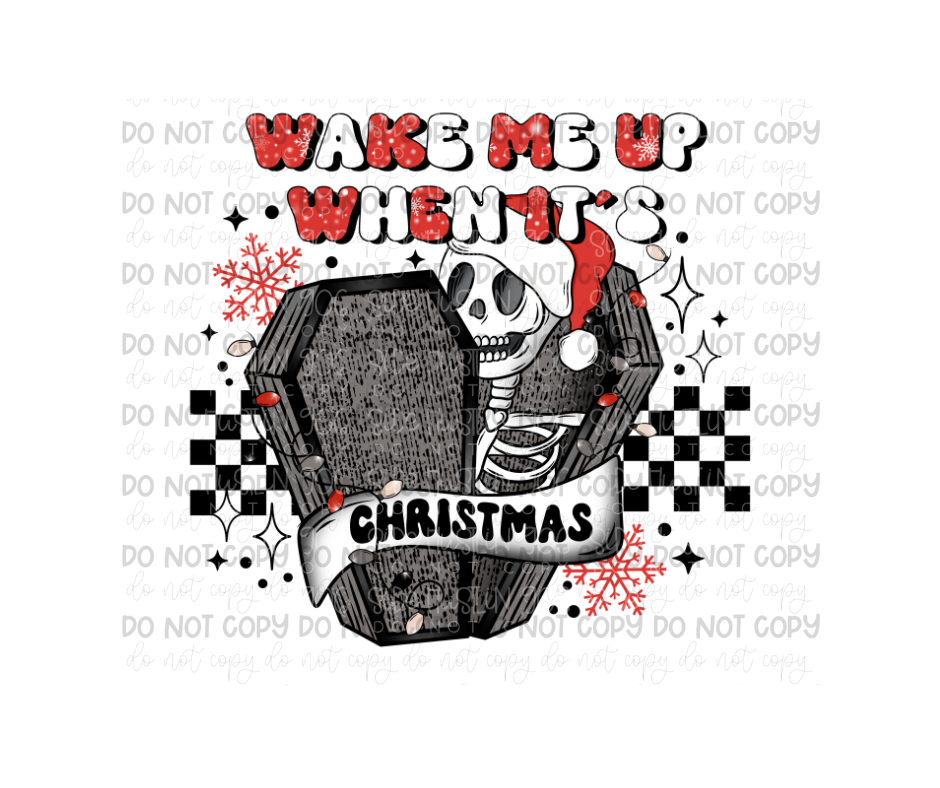 Wake me Up Christmas-Ready to Press Transfer