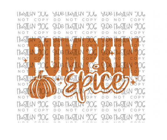 Pumpkin Spice single color-Ready to Press Transfer