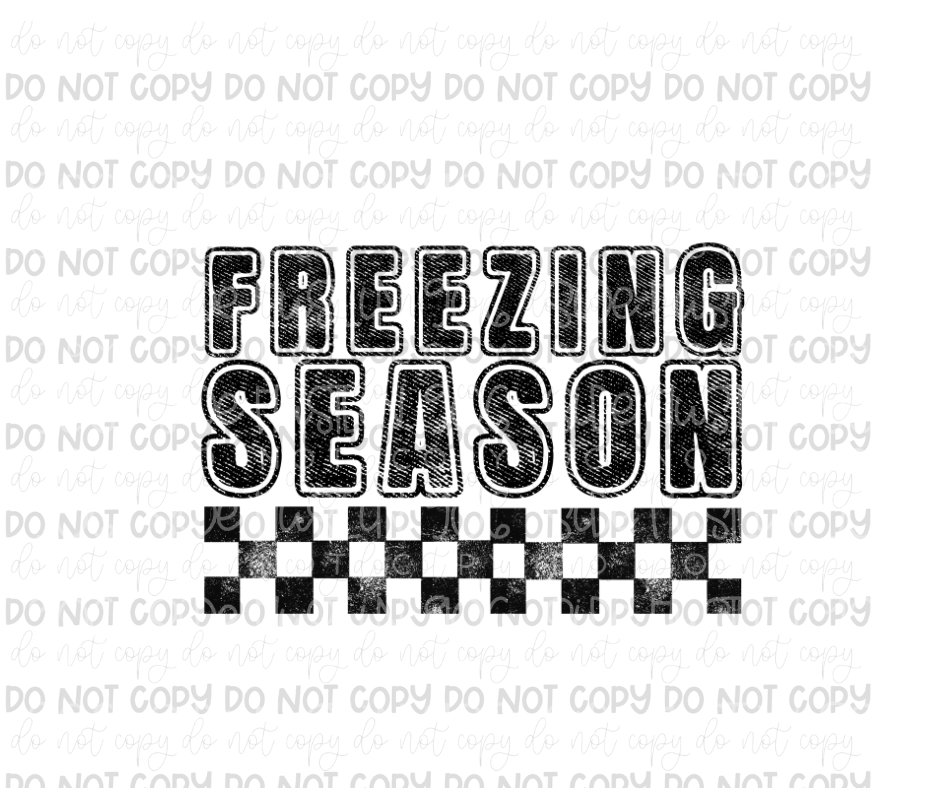 Freezing Season single color-Ready to Press Transfer