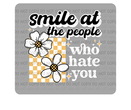 Smile white text-Ready to Press Transfer