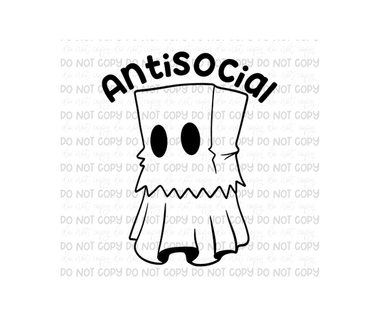 Antisocial no color-Ready to Press Transfer