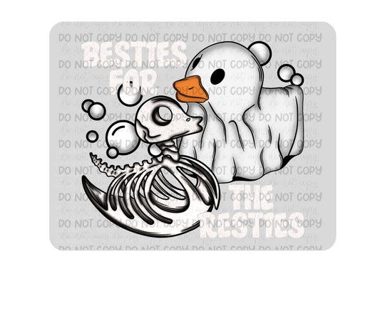 Besties for Resties white-Ready to Press Transfer