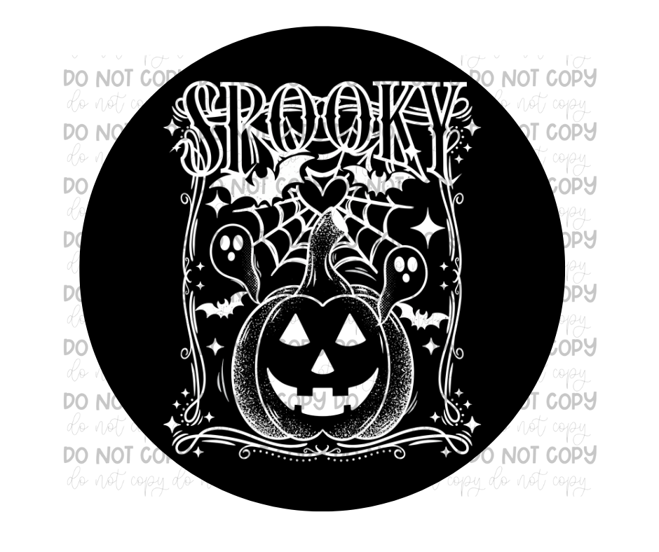 Spooky white -Ready to Press Transfer