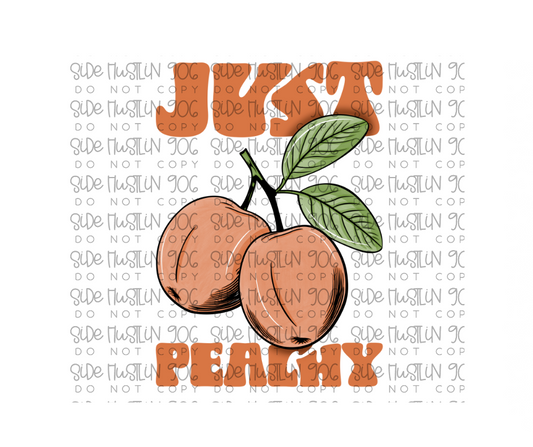 Just Peachy orange-Ready to Press Transfer