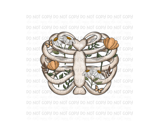 Simple Things ribcage-Ready to Press Transfer