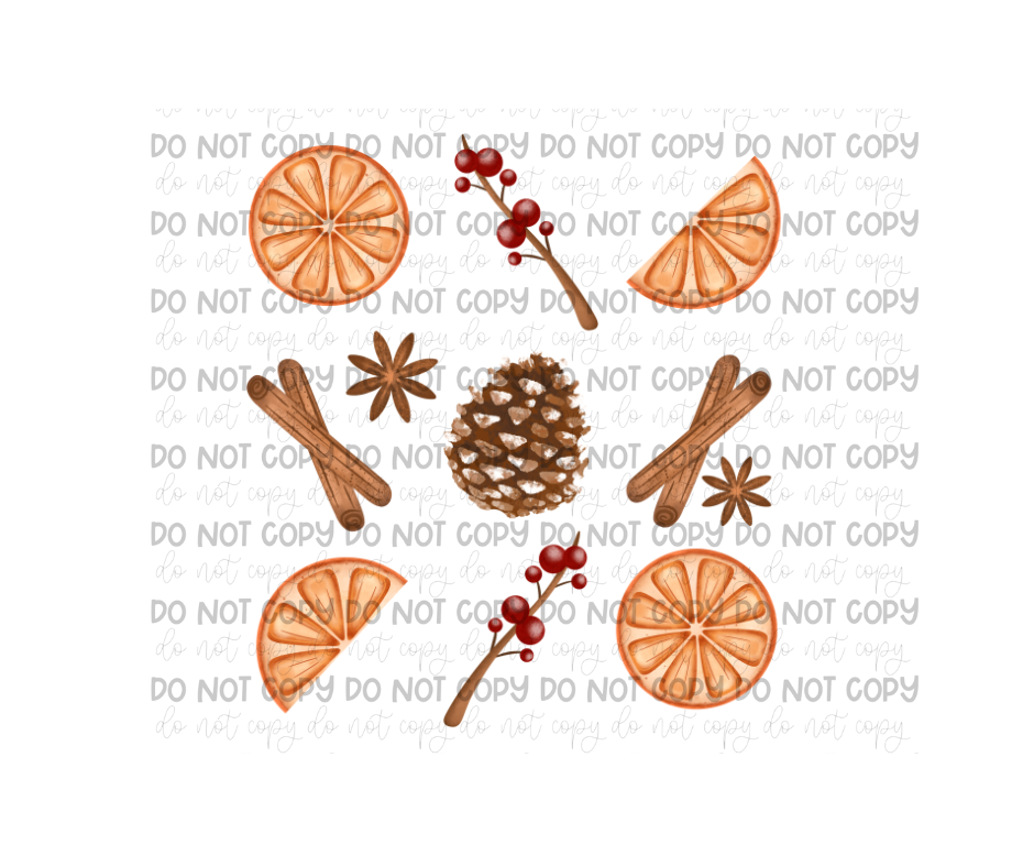 Spiced Christmas-Ready to Press Transfer