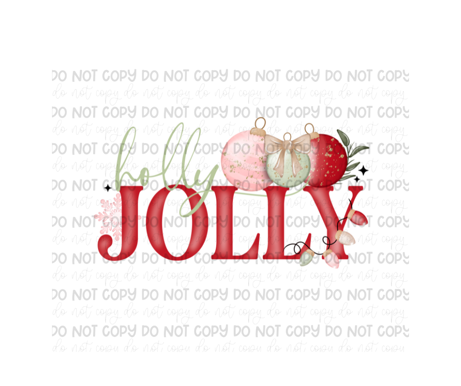 Holly Jolly-Ready to Press Transfer