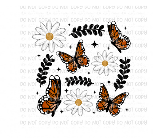 Butterfly Daisy-Ready to Press Transfer