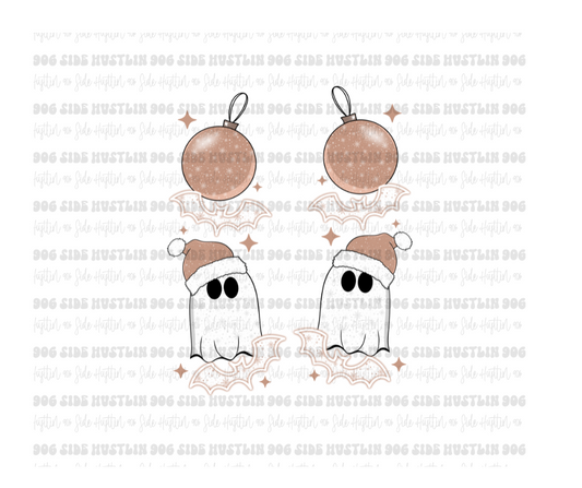 Santa Ghostie bat SLEEVES-Ready to Press Transfer