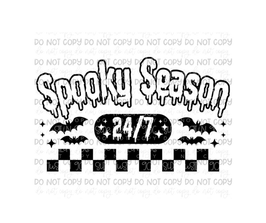 Spooky Season 24:7 black-Ready to Press Transfer