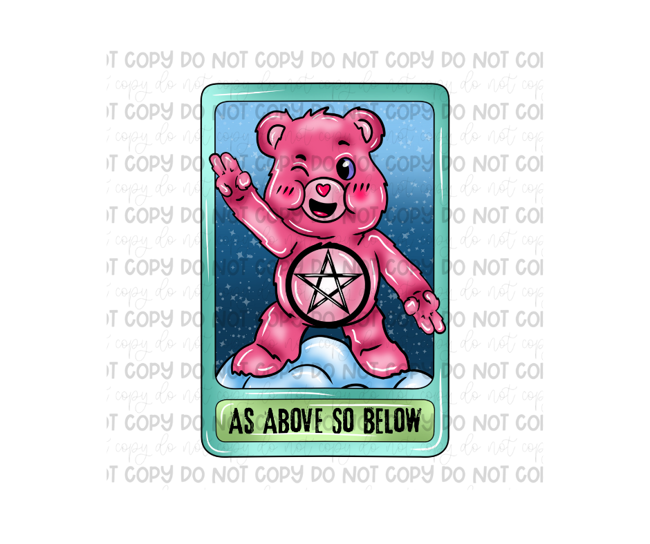 As above So Below card -Ready to Press Transfer