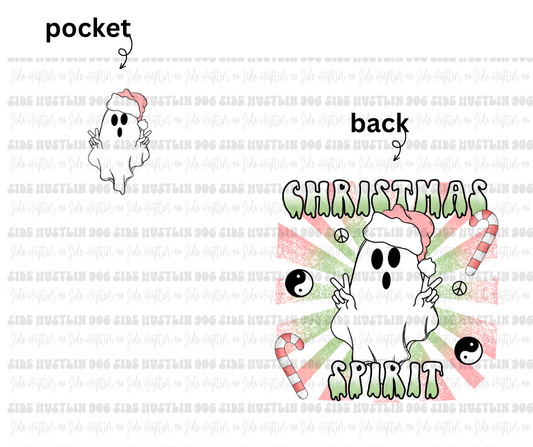 Christmas Spirit ghostie-Ready to Press Transfer