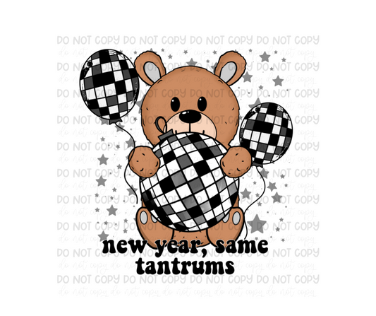 New Year Bear -Ready to Press Transfer