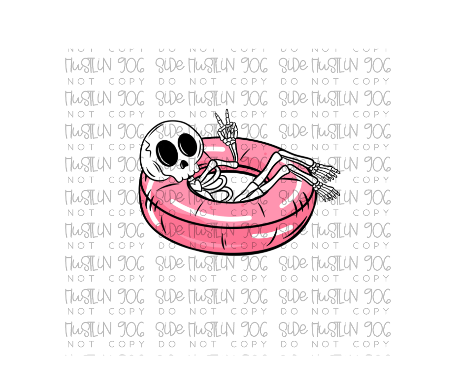 Pool Days Pink no words-Ready to Press Transfer