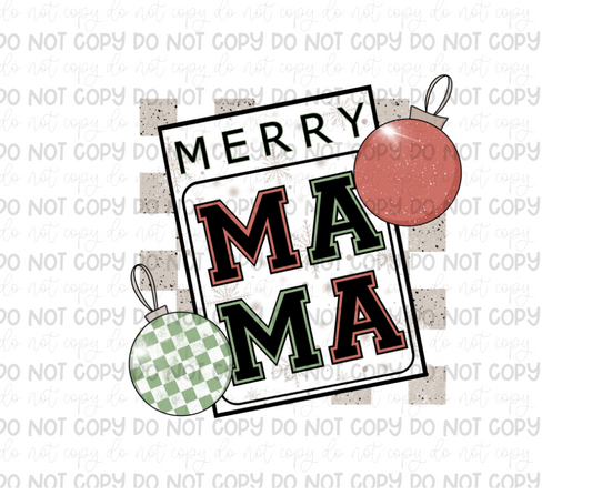 Merry Mama bulbs-Ready to Press Transfer