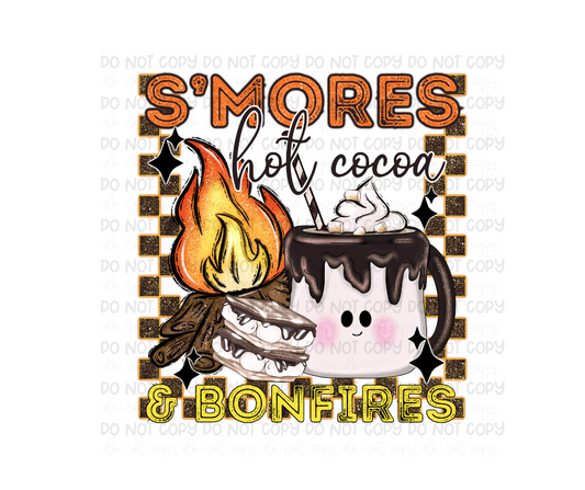 Smores Hot Cocoa & Bonfires-Ready to Press Transfer