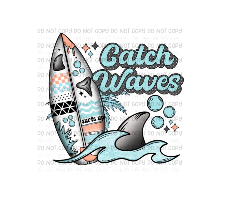 Catch Waves-Ready to Press Transfer