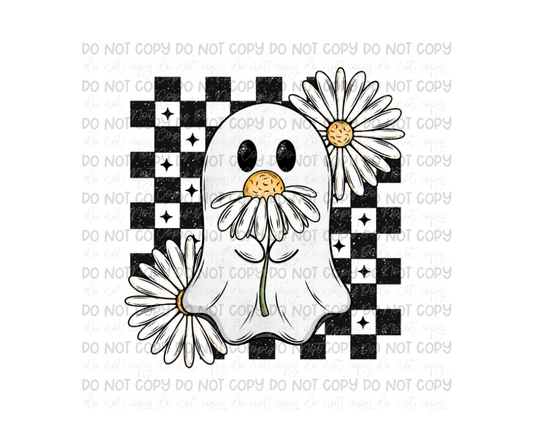 Daisy Ghost black-Ready to Press Transfer