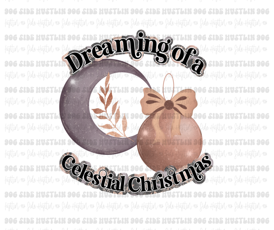 Dreaming of a Celestial Christmas-Ready to Press Transfer