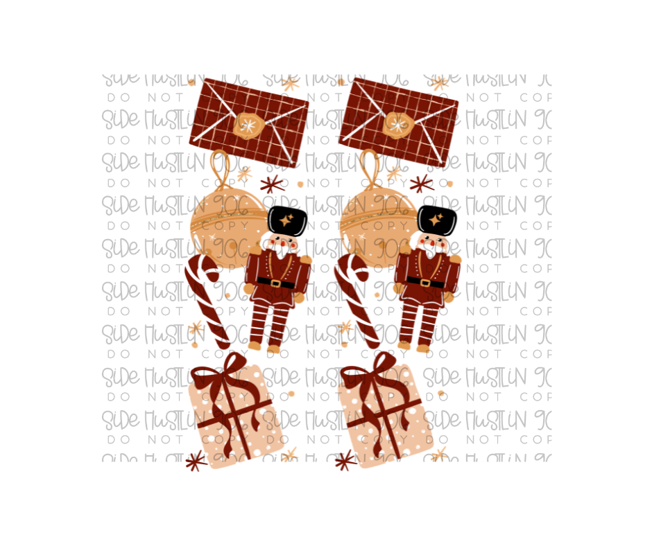 Tis the Season Nutcracker Lighter Skin Tone Sleeve-Ready to Press Transfer