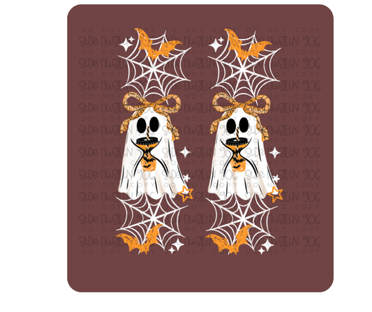 Bat Coffee Ghostie white Sleeve-Ready to Press Transfer