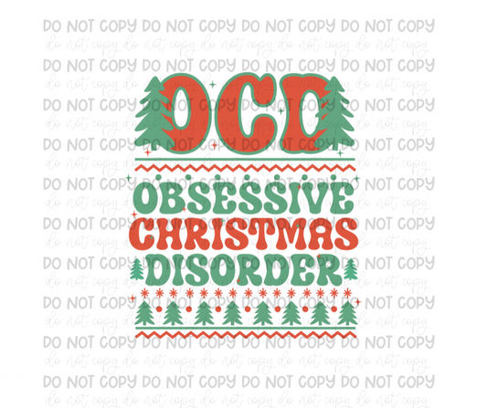 OCD Christmas-Ready to Press Transfer