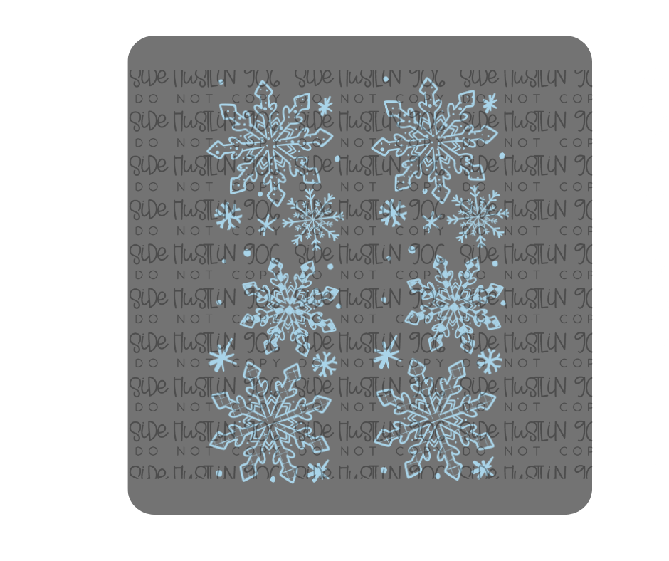 Let it Snow light blue Sleeve-Ready to Press Transfer