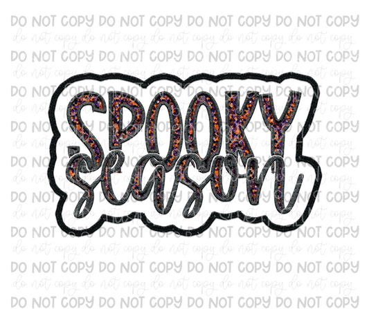 Spooky Season faux embroidery-Ready to Press Transfer