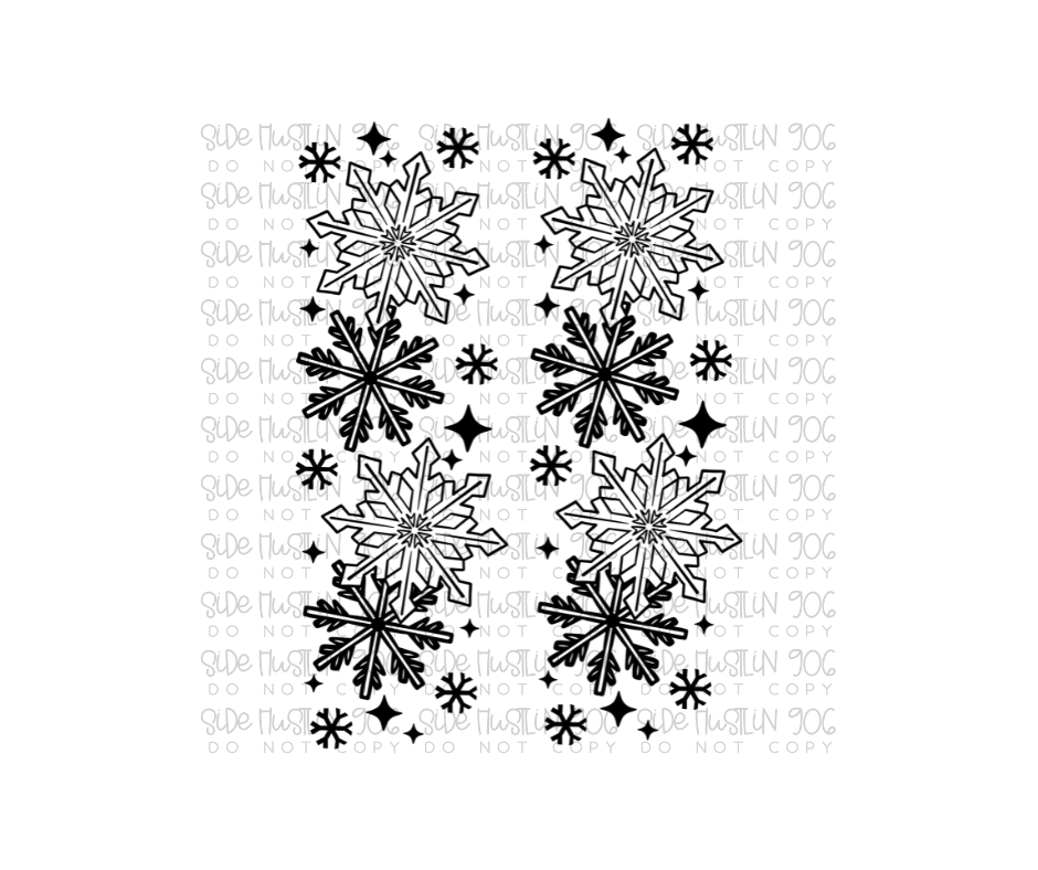 Freezing single color black Sleeve-Ready to Press Transfer