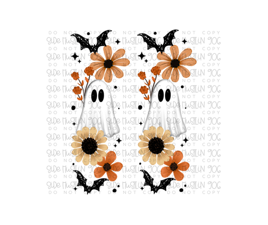Ghostie Floral Sleeve-Ready to Press Transfer
