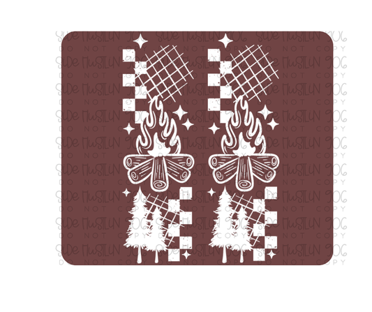 Campfire Hoodie Sleeve White-Ready to Press Transfer