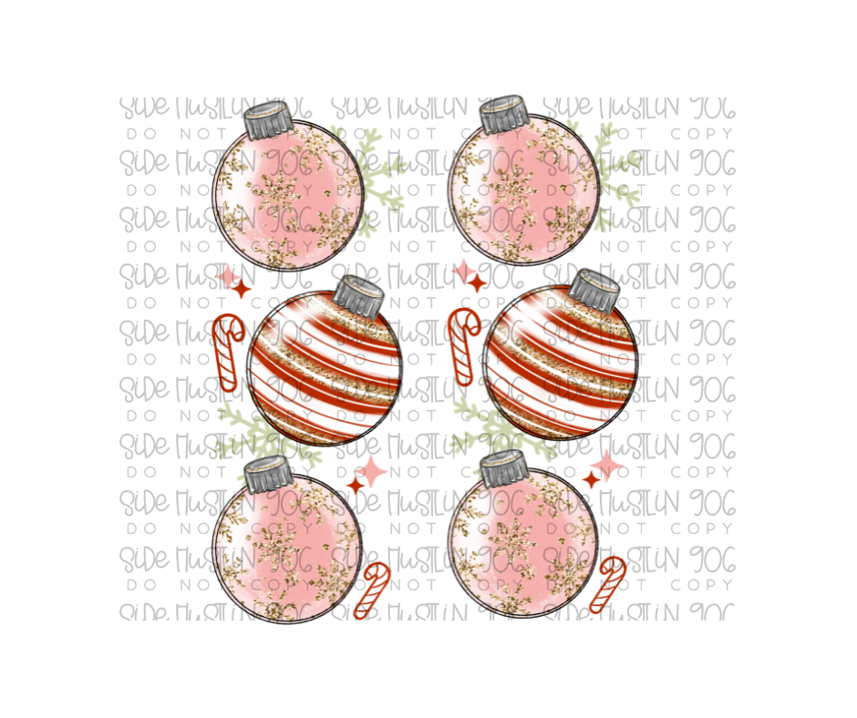 Holly Jolly Ornament Sleeve-Ready to Press Transfer