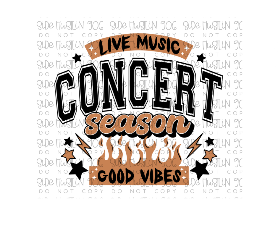 Concert Season Black Outlines-Ready to Press Transfer