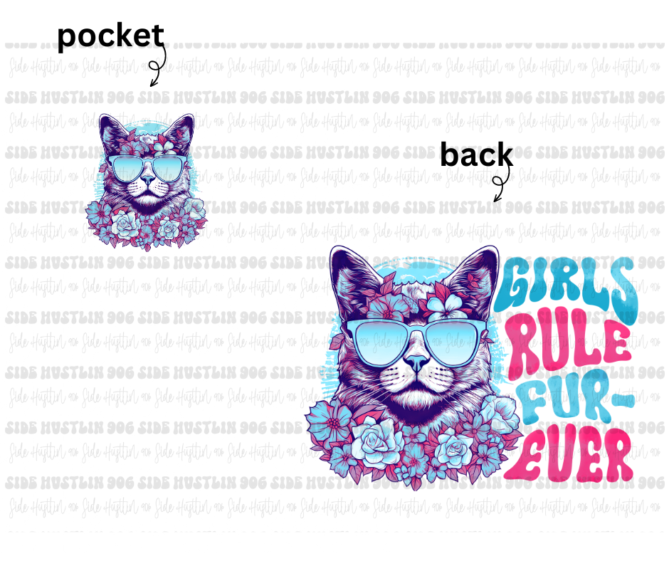 Girls rule Fur-Ever-Ready to Press Transfer